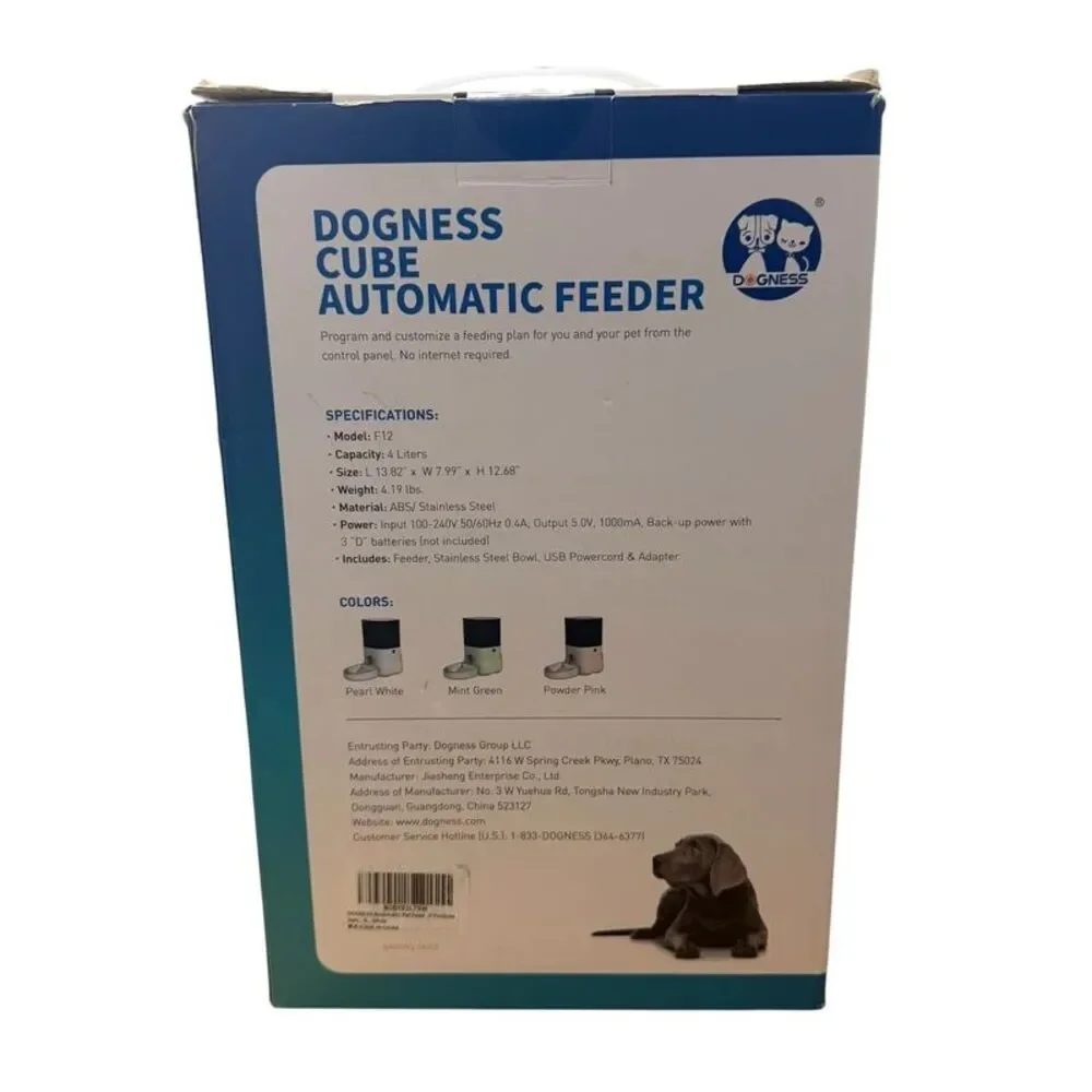 Dogness Cube Automatic Pet Feeder New In Box